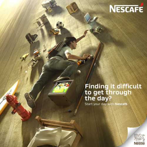 Start the day with Nescafe