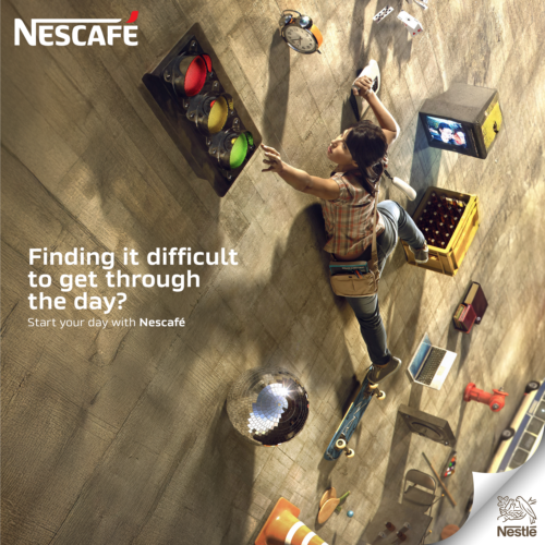 Start the day with Nescafe